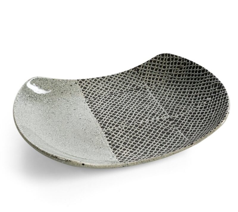 Patera dekoracyjna Nori stalowa 32 X 23 X 5 CM – do stylowej aranżacji