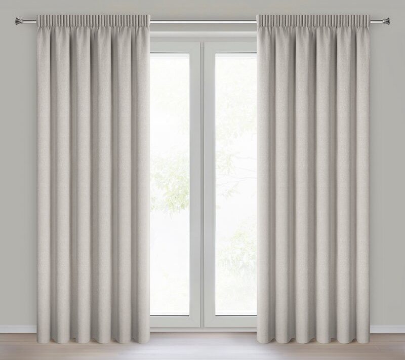 Zasłona gotowa Zoey beżowa 140 X 270 CM – 100% zaciemnienia