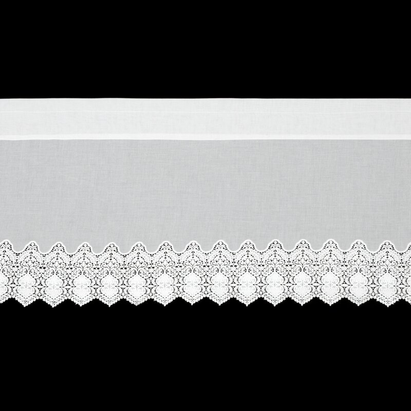 Firana gotowa na taśmie Sola biała 150 X 40 CM – idealna do kuchni