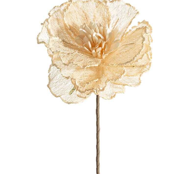 Kwiat dekoracyjny Flore 870 jasnobeżowy O 20 X 85 cm – misyterna faktura