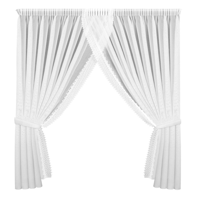 Firana gotowa Hestia 1 biała 400 X 250 cm – rozjaśnia wnętrze