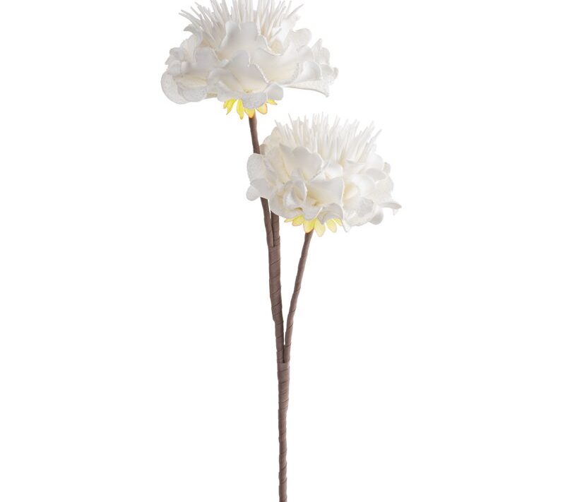 Kwiat dekoracyjny Flore 835 biały O 15 X 64 cm – do salonu i biura