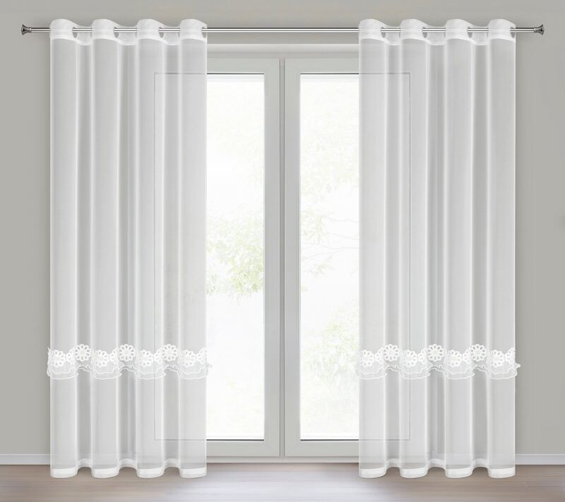 Firana gotowa Isola biała 140 X 250 CM – rozświetla wnętrze