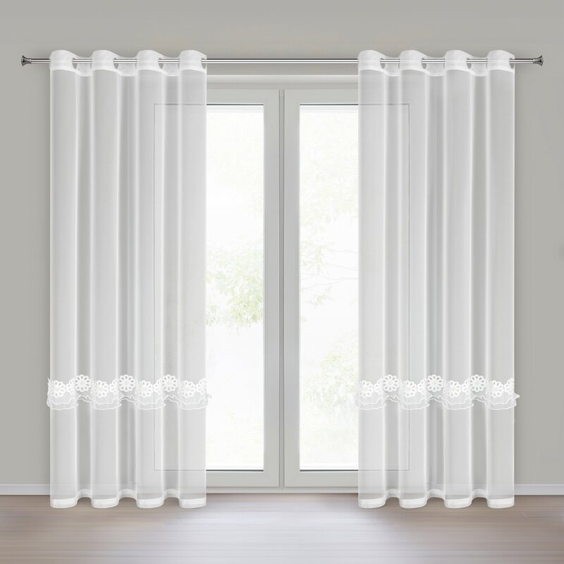 Firana gotowa Isola biała 140 X 250 CM – rozświetla wnętrze