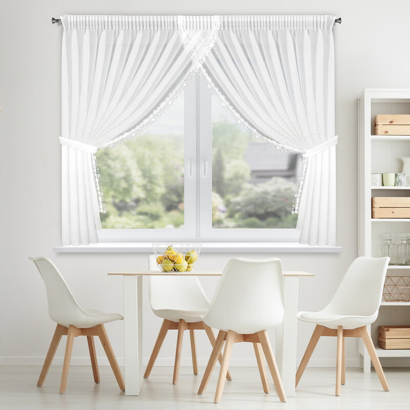 Firana gotowa Artemida 1 biała 400 X 160 cm – rozświetla wnętrze