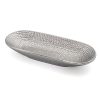 Patera dekoracyjna Greg srebrna 41 X 15 X 6 CM – na owoce i przekąski