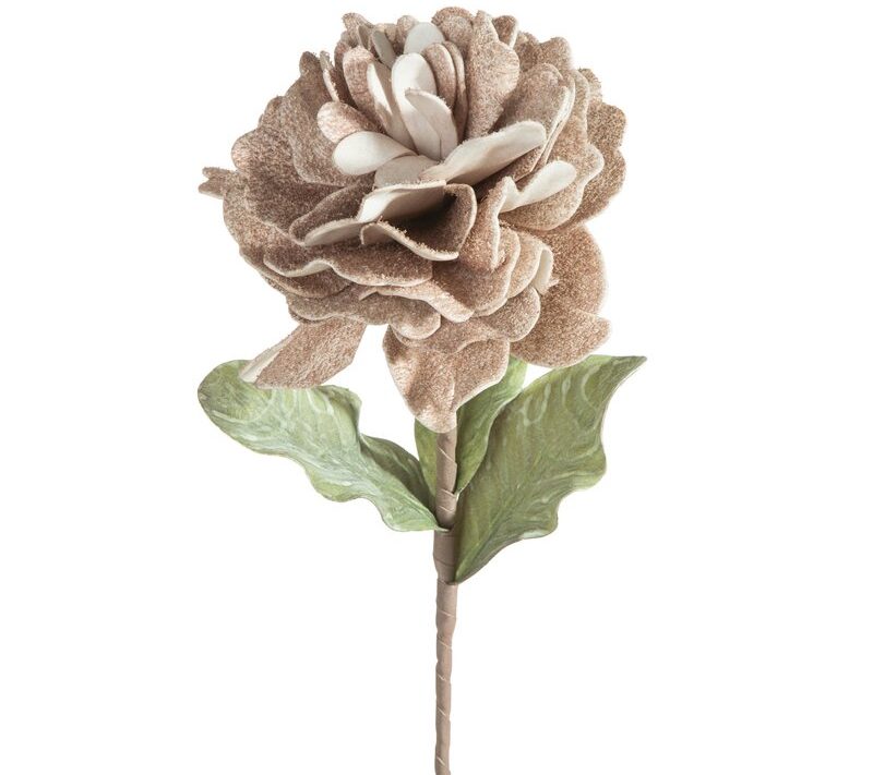 Kwiat dekoracyjny Flore ciemnobeżowy O 25 X 75 CM – idealny do wazonu