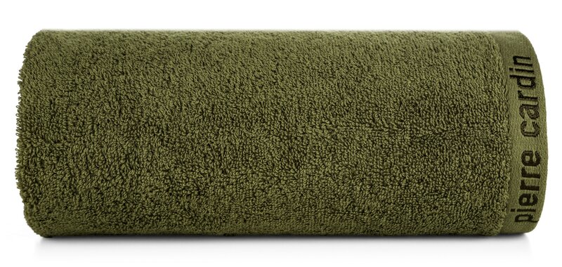 Komplet ręczników 3 szt. Pierre Cardin EVI ciemnooliwkowy 30x50 cm, 50x90 cm, 70x140 cm – miękki i chłonny