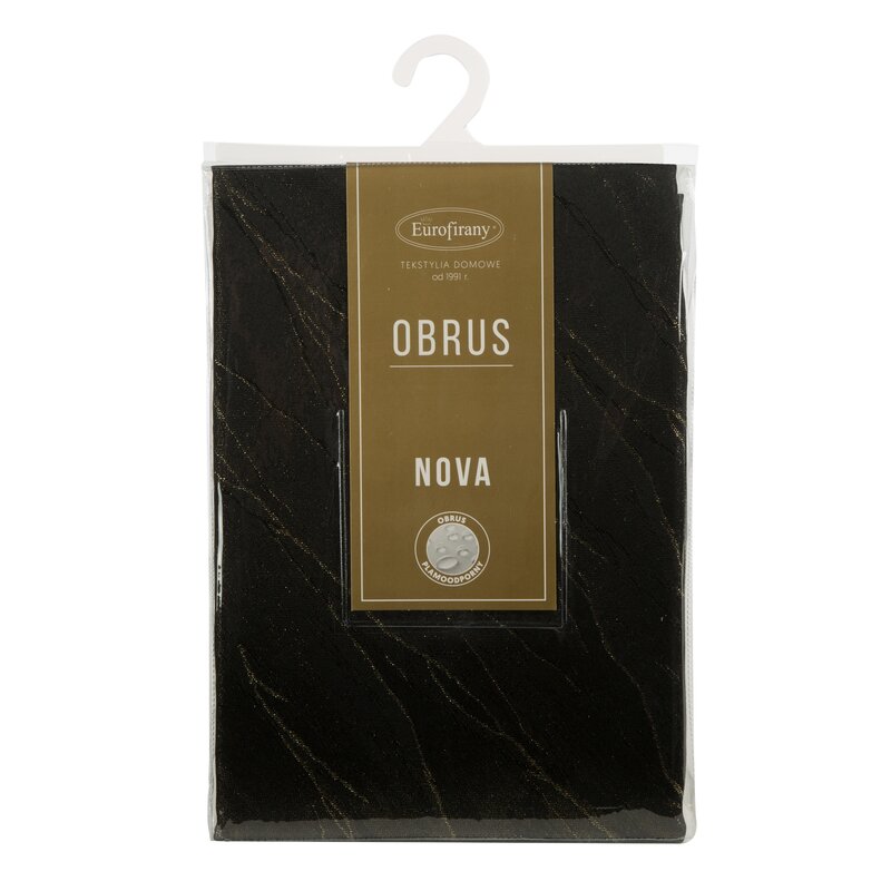 Obrus Suzana czarny 140 X 180 CM – dodaje blasku jadalni