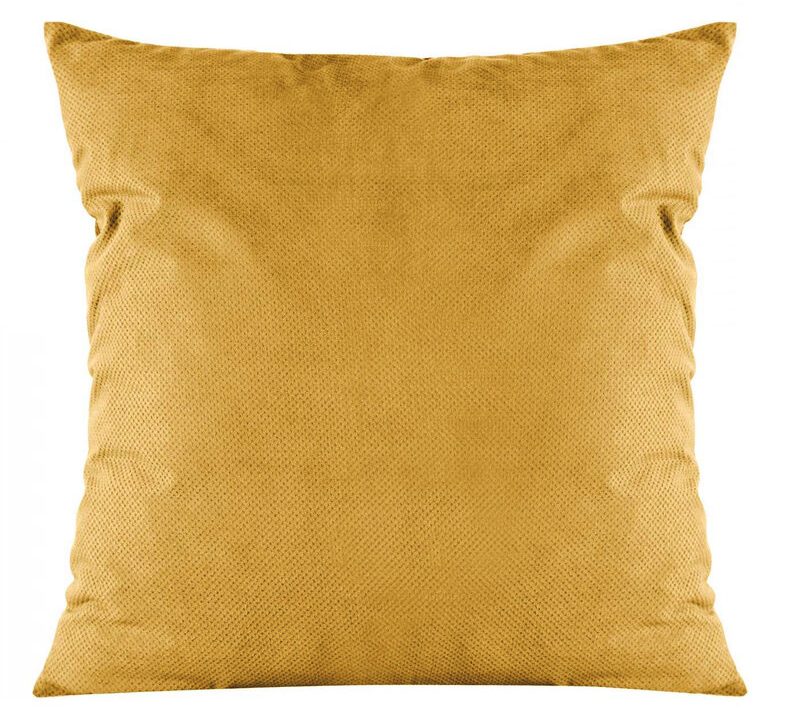 Poszewka Milo musztardowa 45 X 45 cm – miękka welwetowa