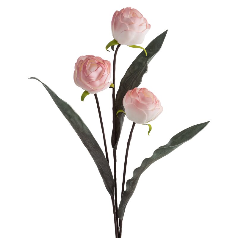 Kwiat dekoracyjny Flore 862 jasnoróżowy O 9 X 75 CM – imituje ranunculus