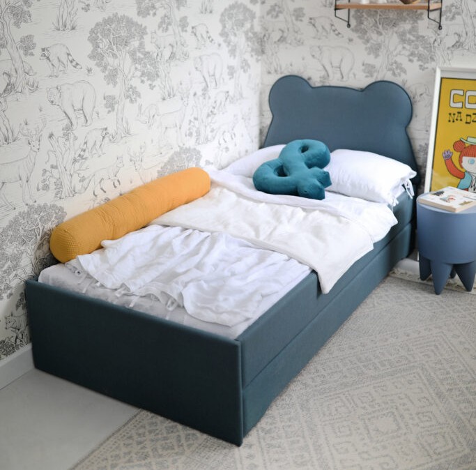 Podwójne Łóżko Wysuwane Double Bed Miś Teddy - Funkcjonalność dla Rodzeństwa