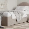 Łóżko Dziecięce Double Bed Pille - Podwójne Łóżko Tapicerowane Z Wysuwaną Szufladą Spania