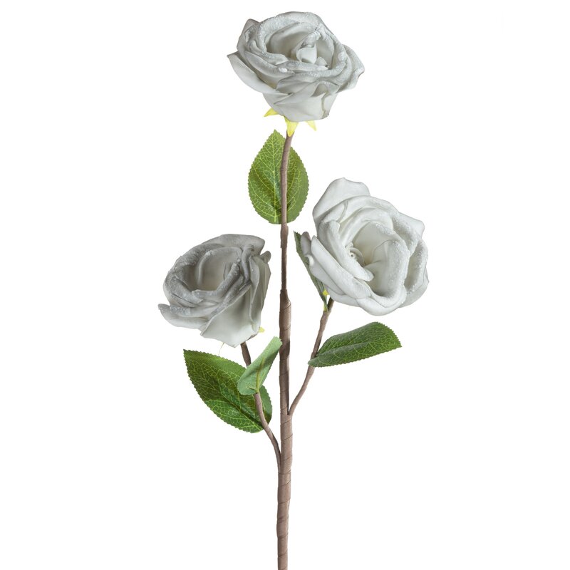 Kwiat dekoracyjny Flore popielaty O 10 X 50 cm – do minimalistycznych aranżacji