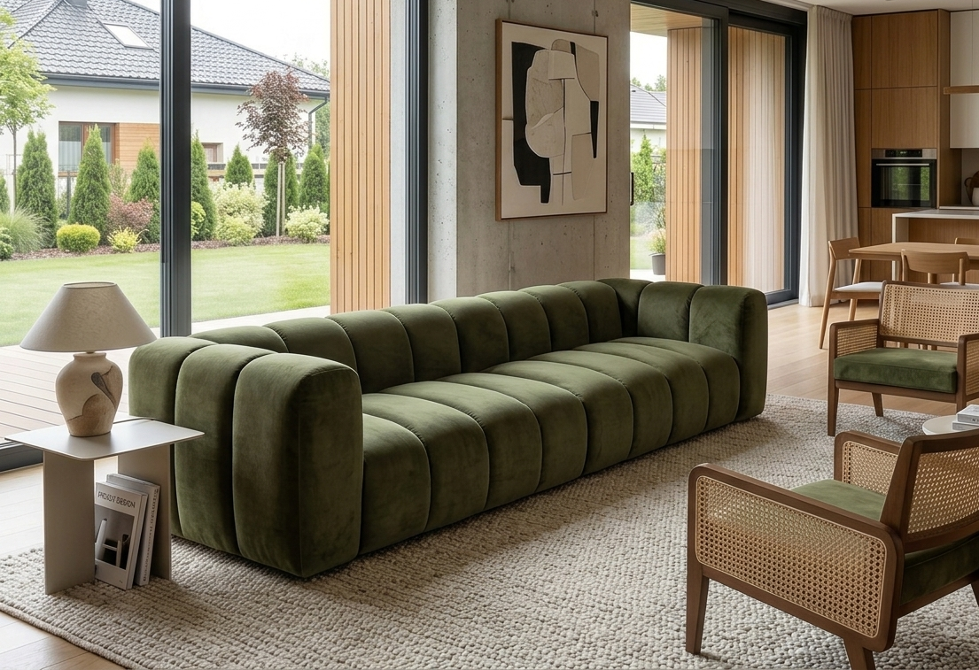 Sofa modułowa tapicerowana Arand SL4+SP4 290cm