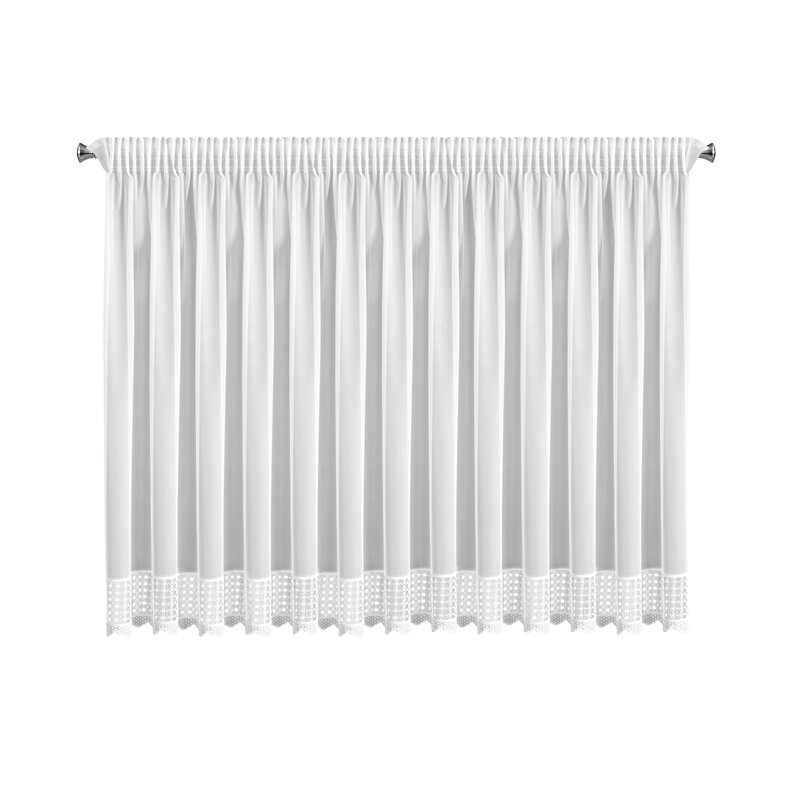 Firana gotowa Katrina biała 350 X 150 CM – gotowa do zawieszenia