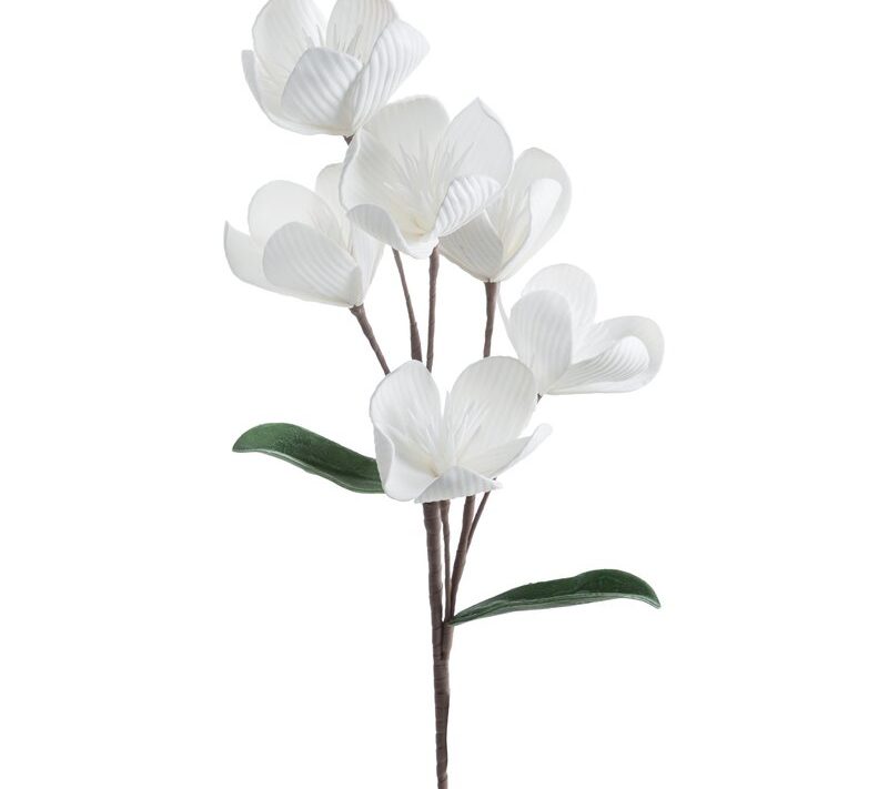 Kwiat dekoracyjny Flore 854 biały O 15 X 70 CM – idealny do wazonu
