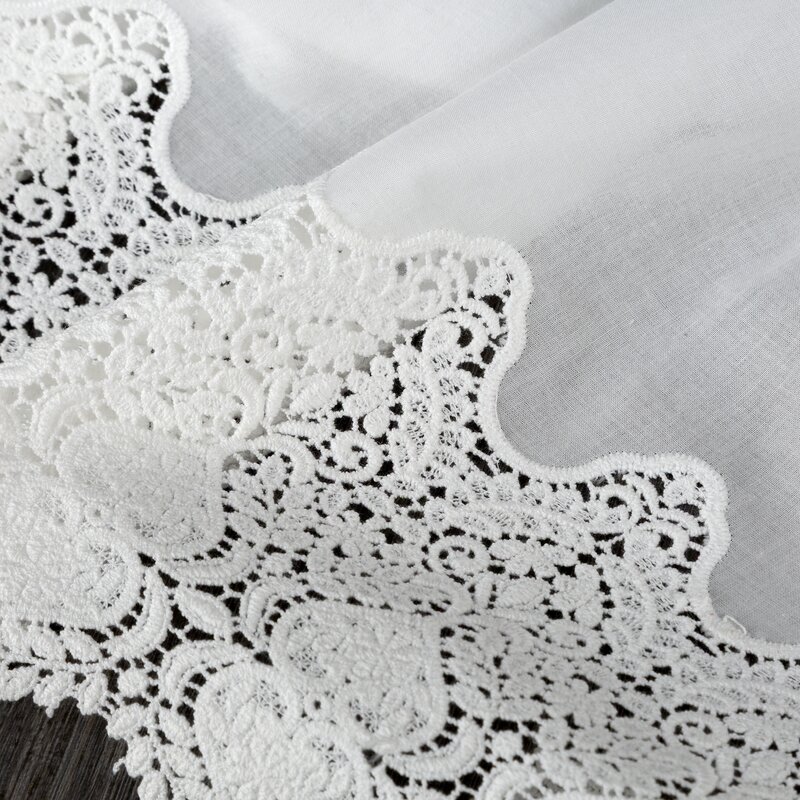 Firana gotowa na taśmie Sola biała 150 X 40 CM – idealna do kuchni