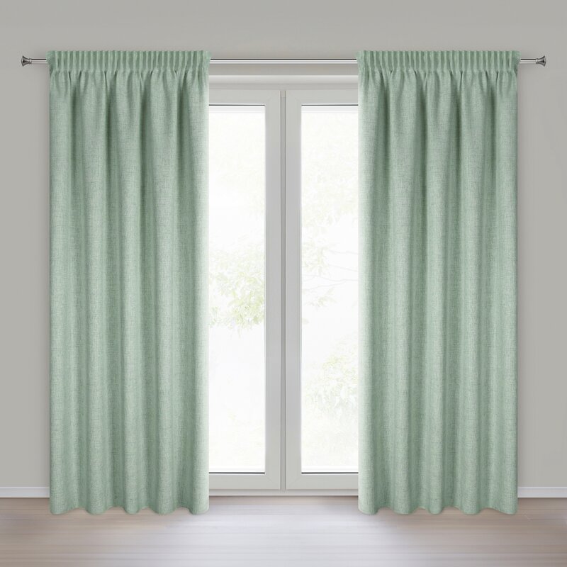 Zasłona gotowa Jula2 ciemnozielona 140 X 270 cm – zapewnia prywatność