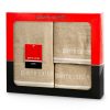 Komplet ręczników Pierre Cardin Rocco 3 szt. beżowy 40 X 34 X 9 CM – miękki i chłonny