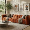 Sofa Pikowana Modułowa Tapicerowana Arand SL+S+SP - Duża Kanapa Do Salonu