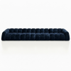 Nowoczesna Pikowana Sofa Modułowa Arand Line SL+S+S+SP - Duża Tapicerowana Kanapa 410 cm do Salonu