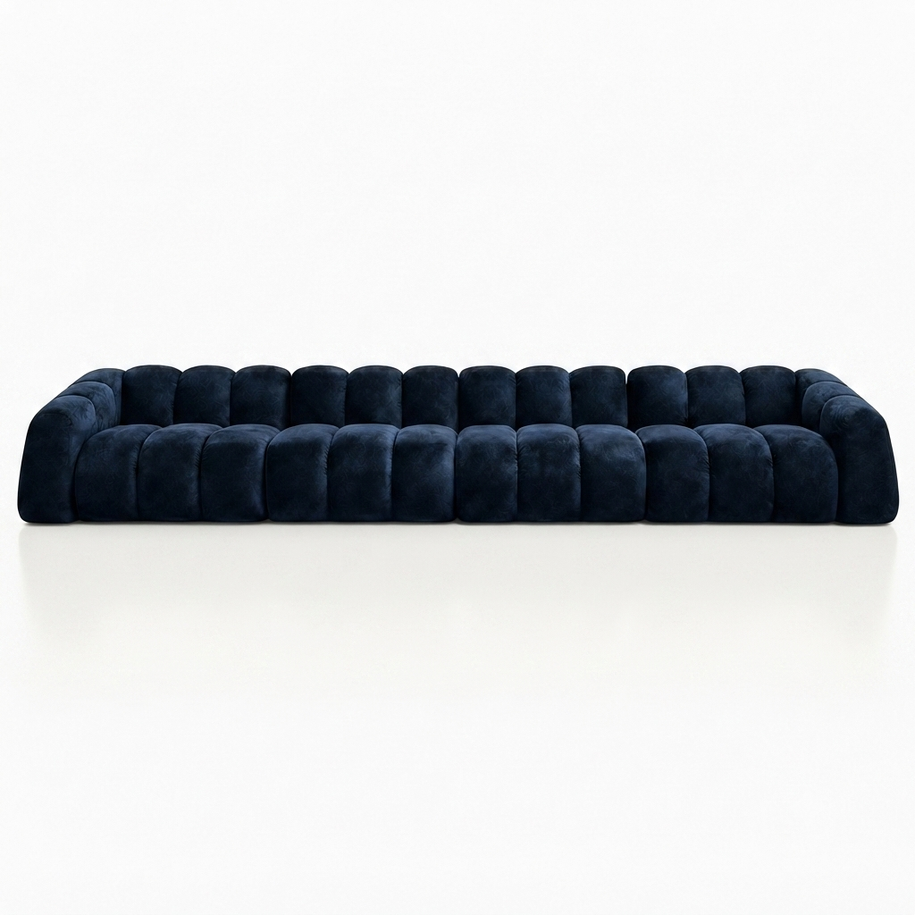 Nowoczesna Pikowana Sofa Modułowa Arand Line SL+S+S+SP - Duża Tapicerowana Kanapa 410 cm do Salonu
