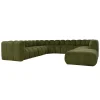 Sofa modułowa tapicerowana kształt "U" Arand SL+S+RS+S+RS+S+P