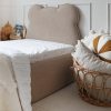 Tapicerowane Łóżko Dziecięce Miś Teddy Box Texti - Z Zagłówkiem w Kształcie Misia i Pojemną Skrzynią