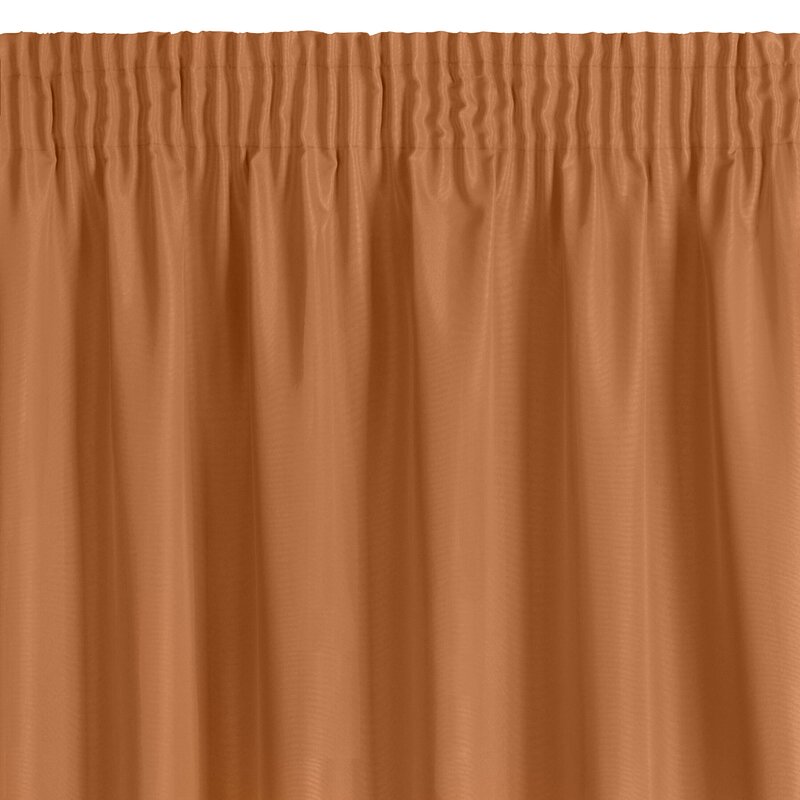 Zasłona gotowa Rita na taśmie rudy 140 X 270 cm – matowa, łatwa w pielęgnacji