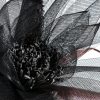 KWIAT ORGANZA 3 O 35 X 65 CM CZARNY