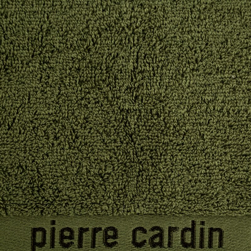 Komplet ręczników 3 szt. Pierre Cardin EVI ciemnooliwkowy 30x50 cm, 50x90 cm, 70x140 cm – miękki i chłonny
