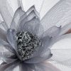 Kwiat organza 3 popielaty O 35 X 65 CM – lekkość i stylowy akcent