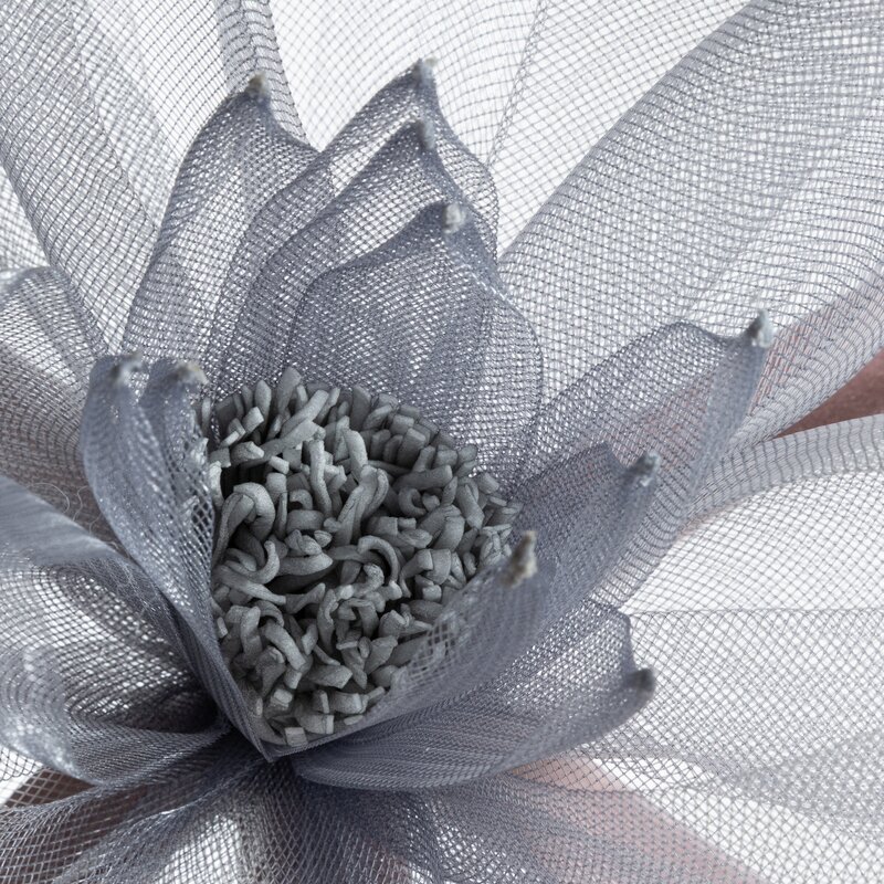 Kwiat organza 3 popielaty O 35 X 65 CM – lekkość i stylowy akcent
