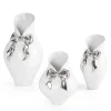 Wazon ceramiczny Akira biały O 14 X 19 cm – na kwiaty i dekoracje