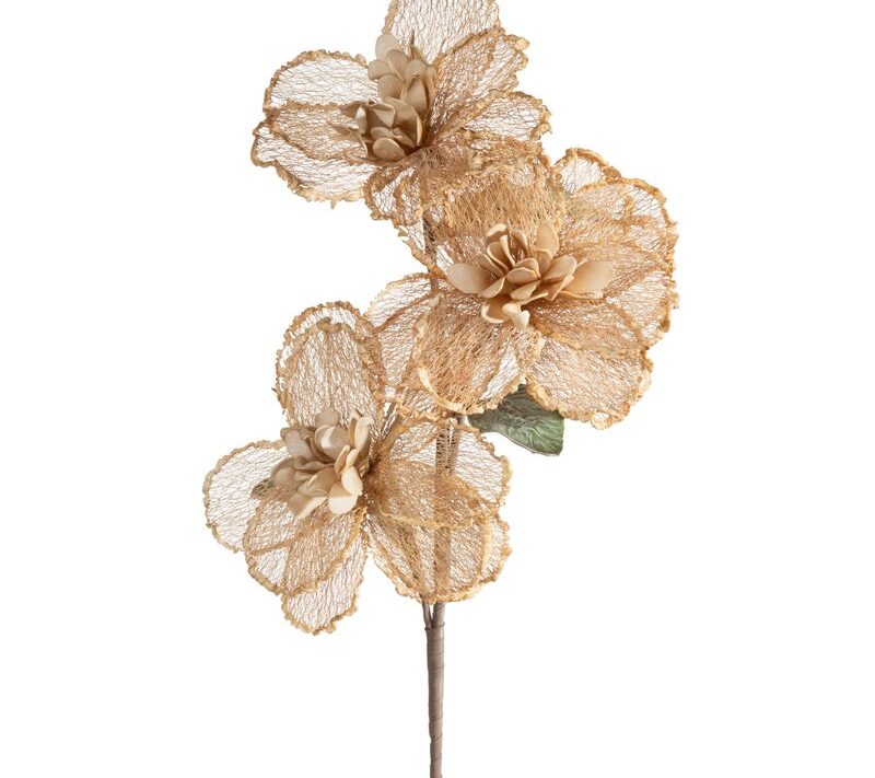 Kwiat dekoracyjny Flore 876 beżowy O 20 X 90 cm – do salonu i sypialni