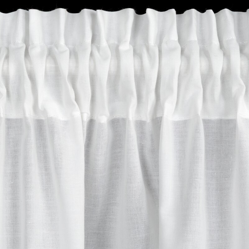 Firana gotowa na taśmie Sola biała 150 X 40 CM – idealna do kuchni