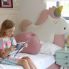 Łóżko Dziecięce Double Bed Unicorn - Podwójne Łóżko Tapicerowane Z Wysuwaną Szufladą Spania