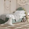 Łóżko Dziecięce Double Bed Dino - Podwójne Łóżko Tapicerowane Z Wysuwaną Szufladą Spania