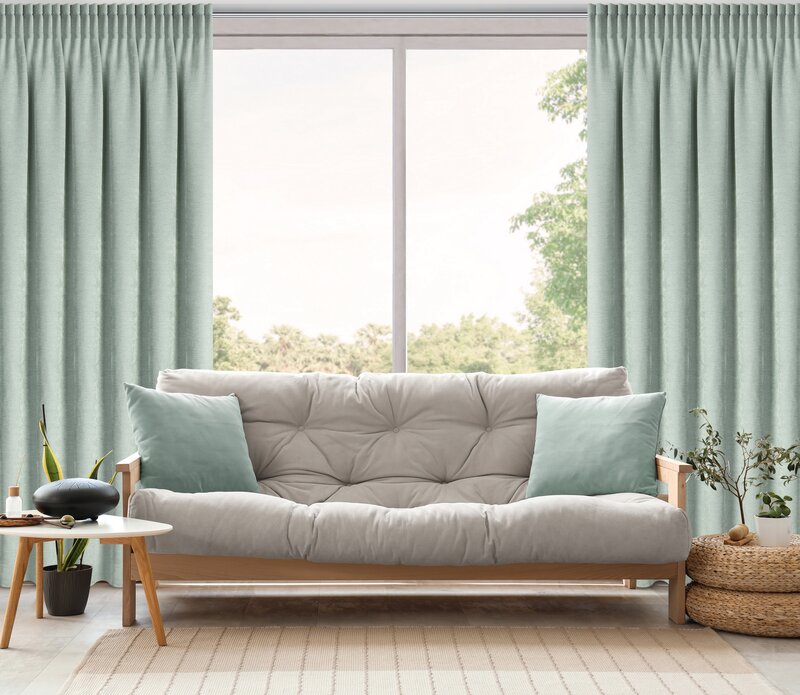 Zasłona gotowa Nilo jasnomiętowa 140 X 270 CM – świeżość i relaks