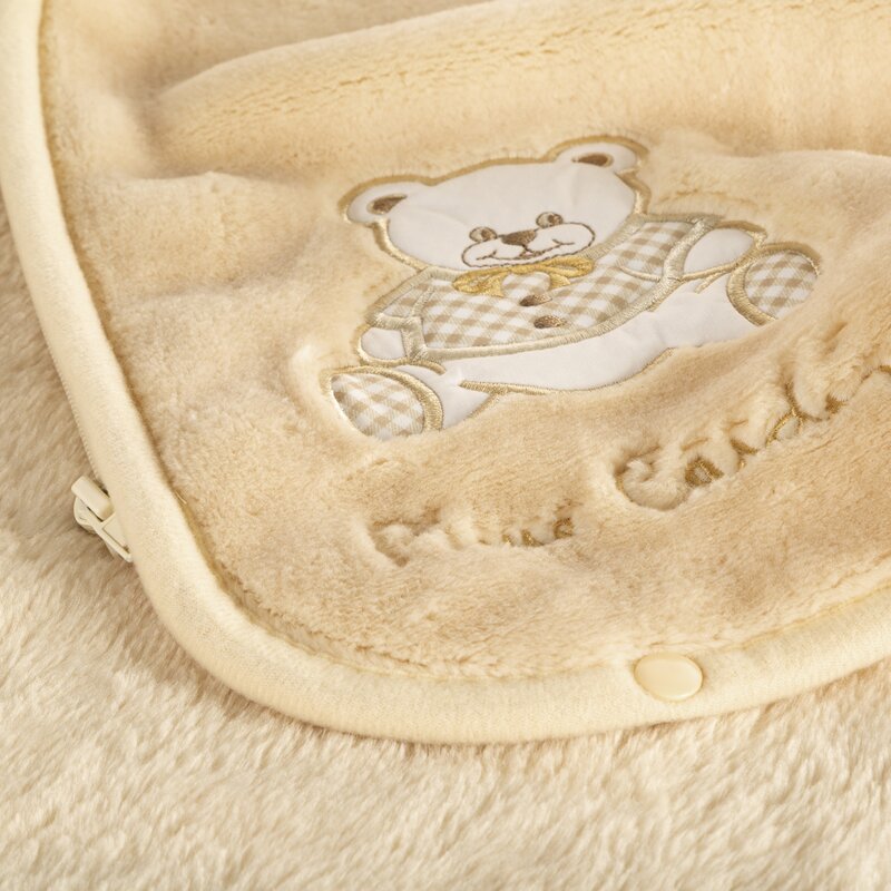 Koc dziecięcy BABY6 Pierre Cardin beżowy 80 X 90 CM – miękki i ciepły