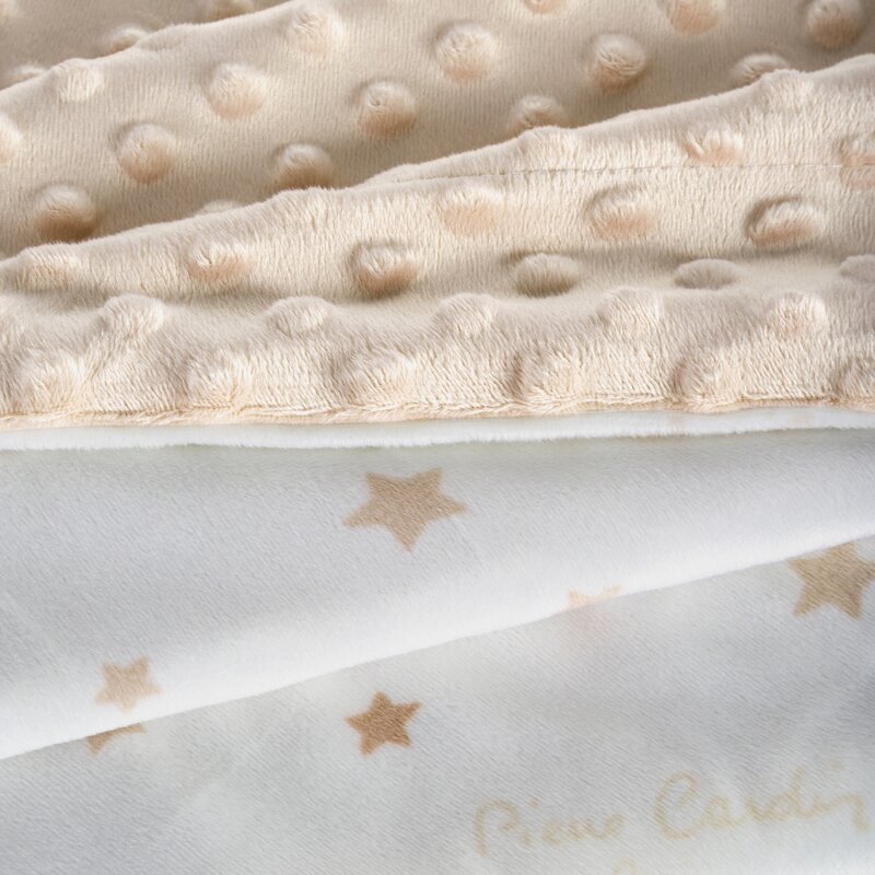 Koc dziecięcy Pierre Cardin BABY5 beżowy 110 X 140 cm – miękki i delikatny