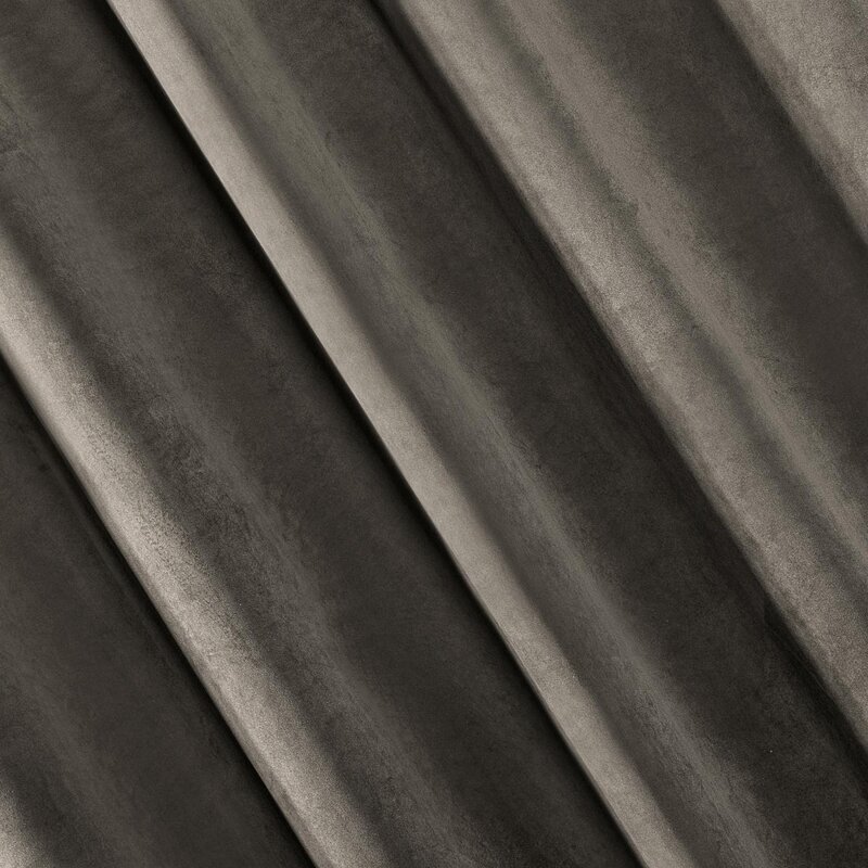Zasłona gotowa Villa grafitowa 140 X 250 CM – z miękkiego welwetu