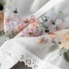 Zazdrostka gotowa Flowery biała 150 X 30 cm – z motywem roślinnym