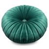Poszewka na poduszkę Velvet ciemnozielona fi 40 cm – miękka i przytulna