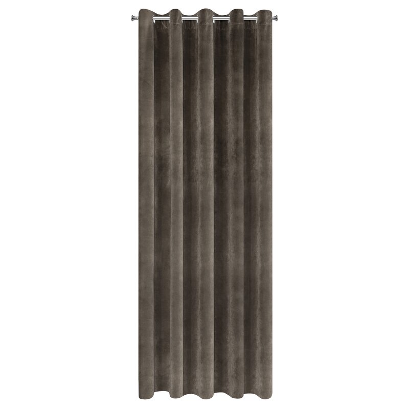 Zasłona gotowa Villa grafitowa 140 X 250 CM – z miękkiego welwetu