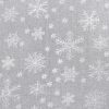 Firana gotowa świąteczna Snow biała 140 X 250 cm – z błyszczącym nadrukiem