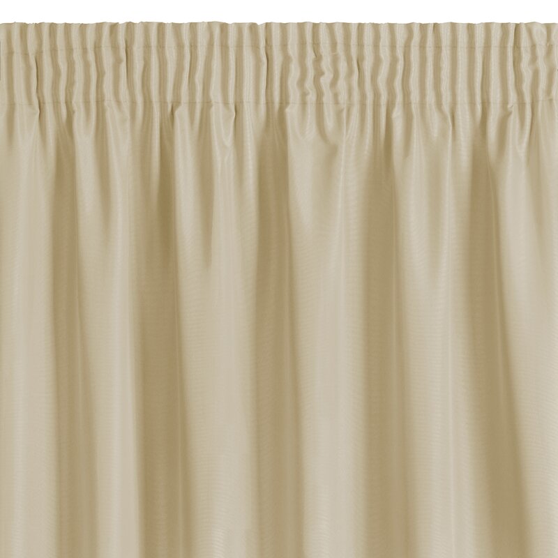 Zasłona gotowa Rita na taśmie beżowa 140 X 270 cm – łatwa w prasowaniu