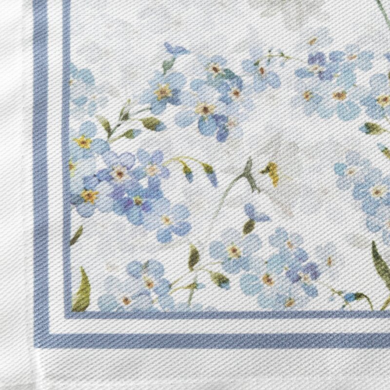 Biegacz stołowy Summer18 naturalny 40 X 140 CM – z kwiatowym wzorem