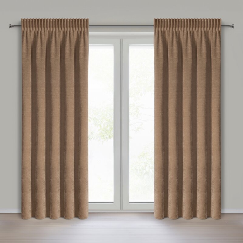 Zasłona gotowa NILO ruda 140 X 270 CM – miękka i przytulna
